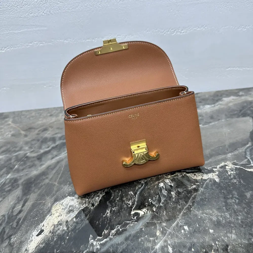Celine Teen Nino Bag in Smooth Satinated Calfskin for Women in Brown