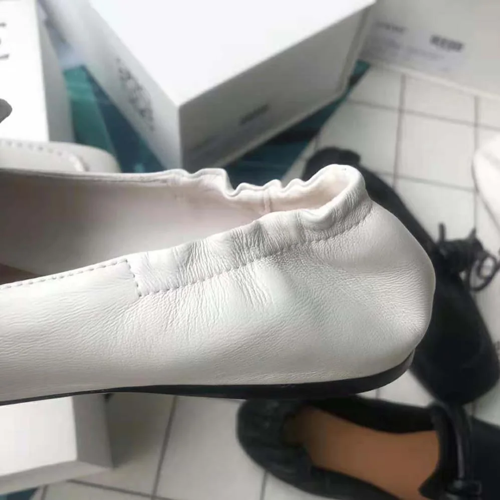 Loewe Flamenco Slipper in Lambskin for Women in White