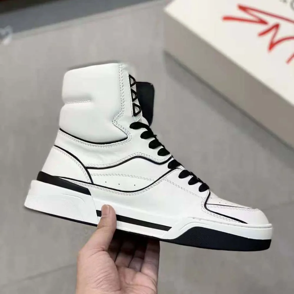 Dolce Gabbana D&G Calfskin Nappa New Roma Mid-Top Sneakers for Unisex in White Dolce Gabbana D&G Calfskin Nappa New Roma Mid-Top Sneakers for Unisex in White