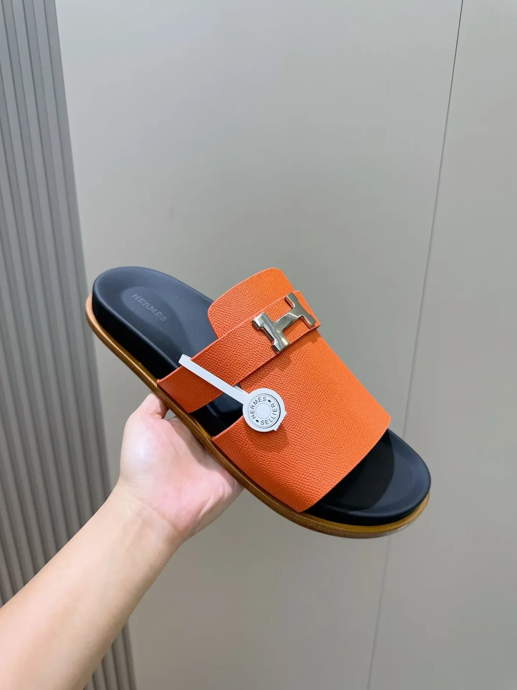 Hermes Jaures Sandals Orange Hermes Jaures Sandals Orange