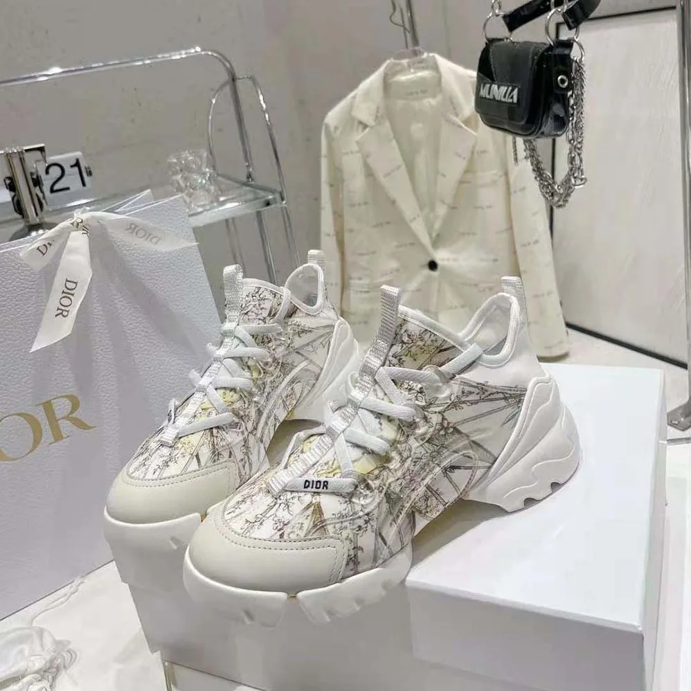 Dior D-Connect Sneaker Multicolor Technical Fabric with Rêve D'Infini Print for Women Dior D-Connect Sneaker Multicolor Technical Fabric with Rêve D'Infini Print for Women