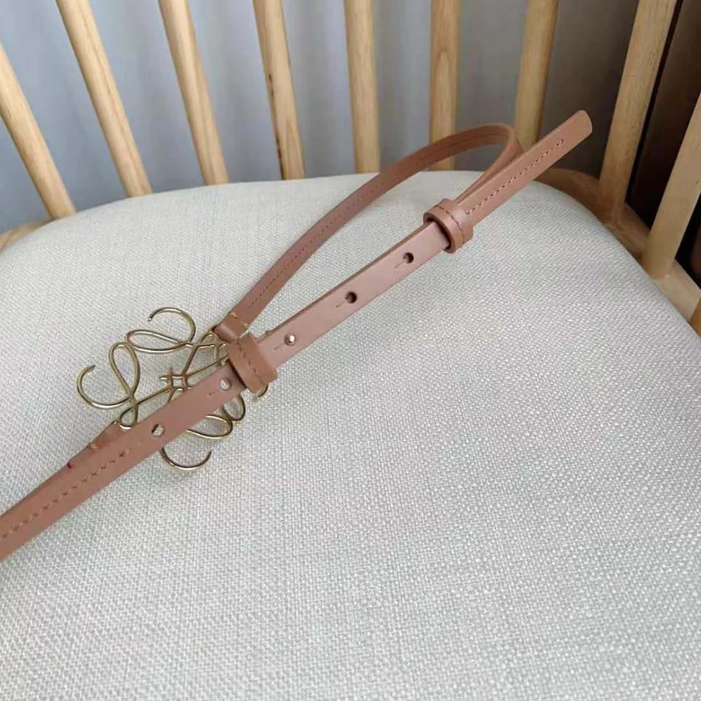 Loewe Anagram Belt in Classic Calfskin for Women in Tan Loewe Anagram Belt in Classic Calfskin for Women in Tan