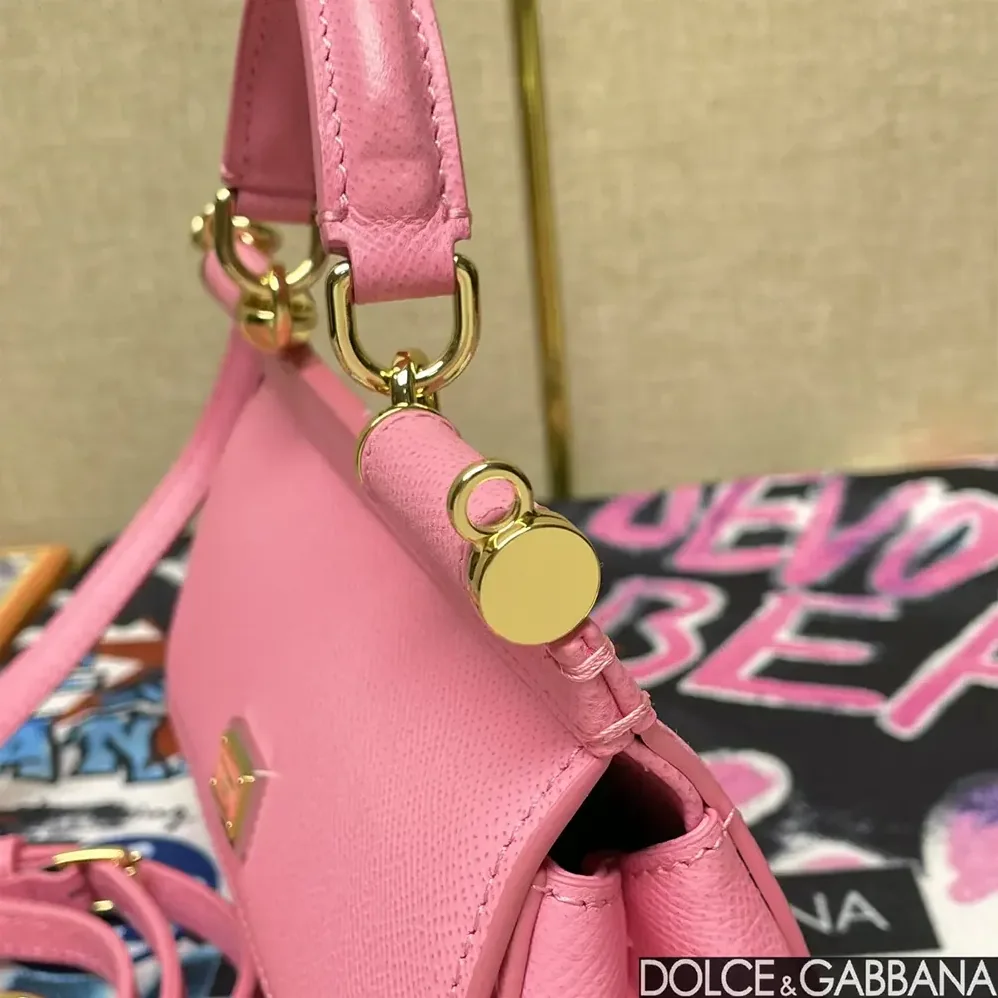 Dolce Gabbana D&G Small Sicily Handbag for Women in Pink