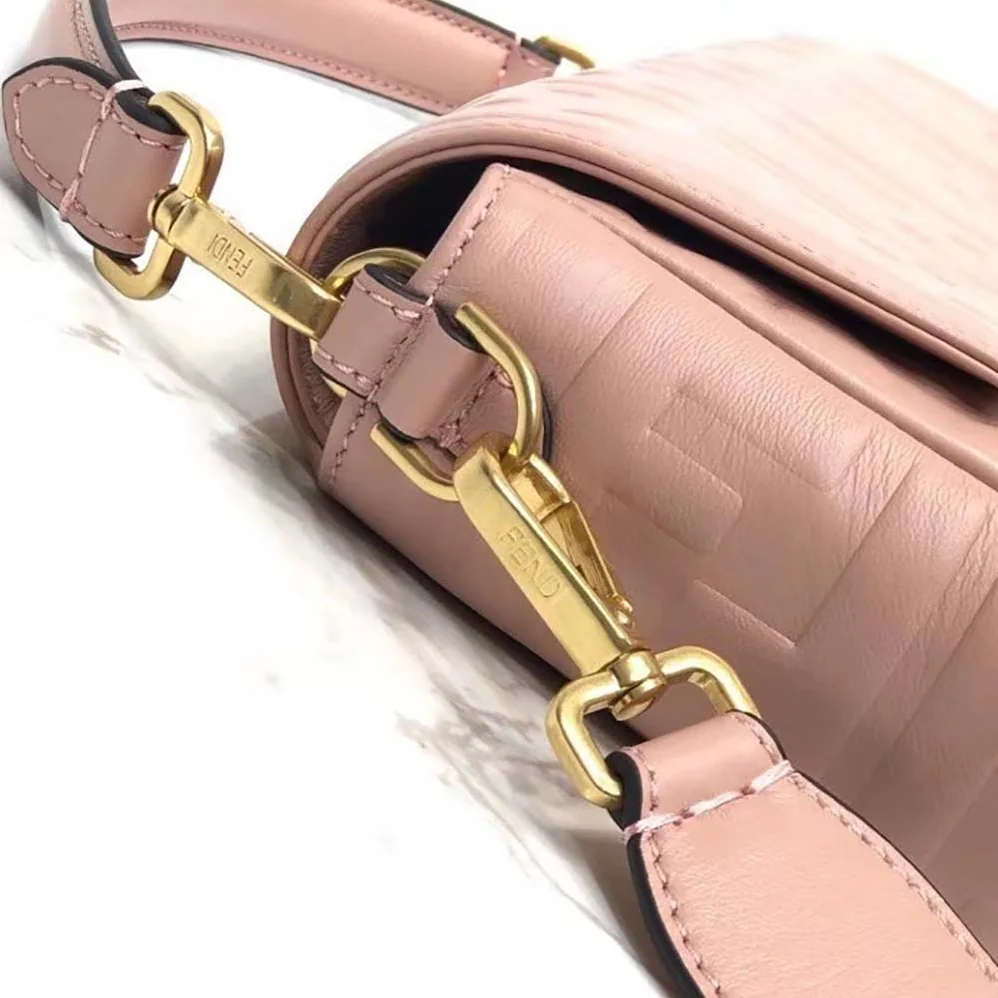 Fendi Baguette Pink Nappa Leather Bag for Women Fendi Baguette Pink Nappa Leather Bag for Women