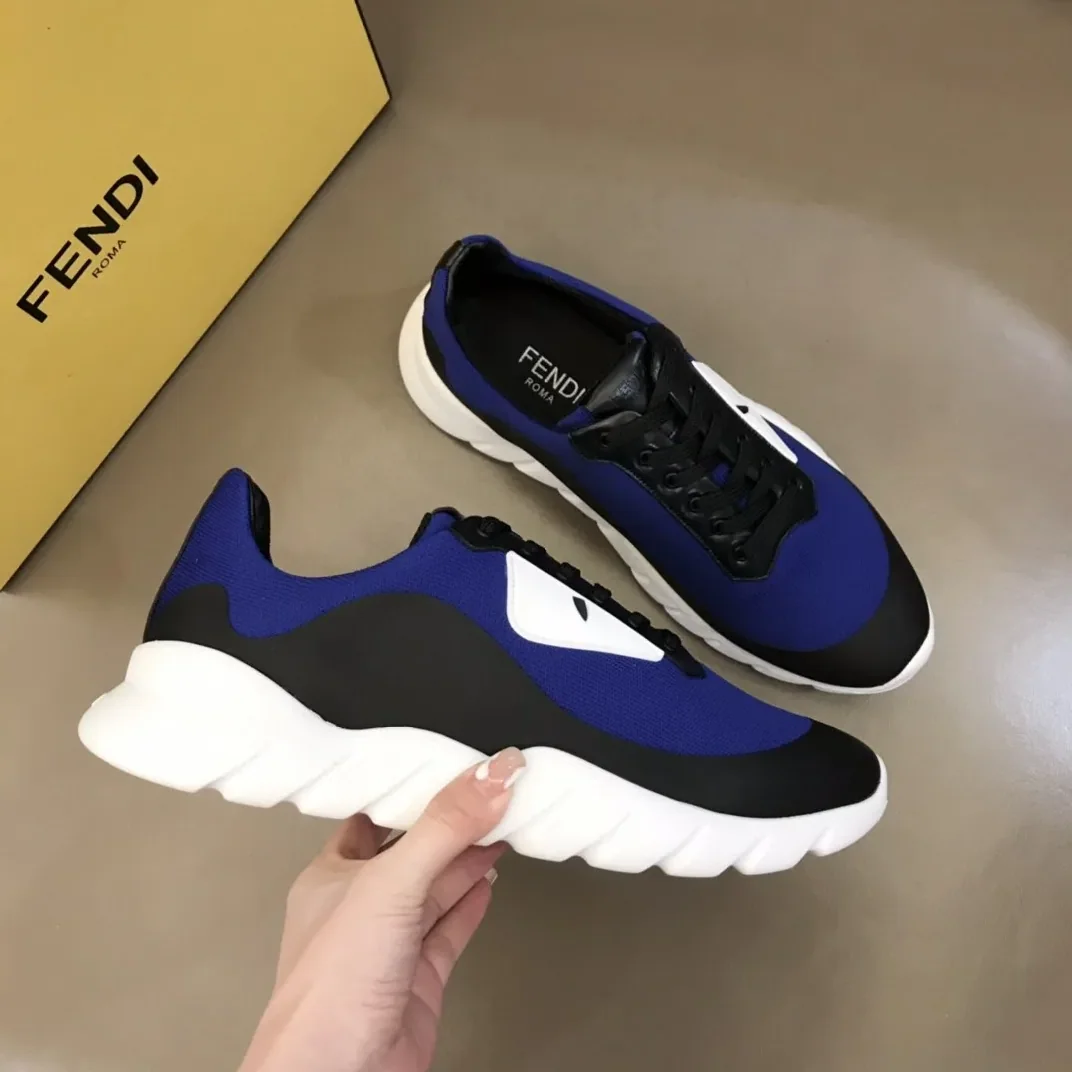Fendi Force Black in Blue Sneakers