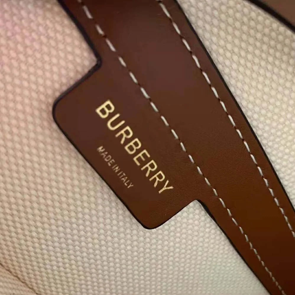 Burberry Small Logo Graphic Cotton Canvas Peggy Bucket Bag for Women Burberry Small Logo Graphic Cotton Canvas Peggy Bucket Bag for Women