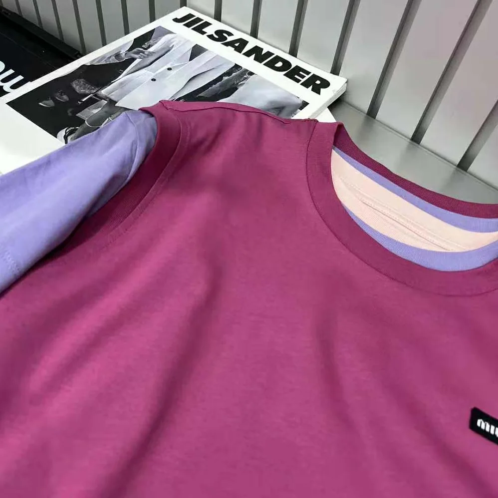 Miu Miu Set of 3 Jersey T-shirts-MJE15_137E_F03NZ for Women