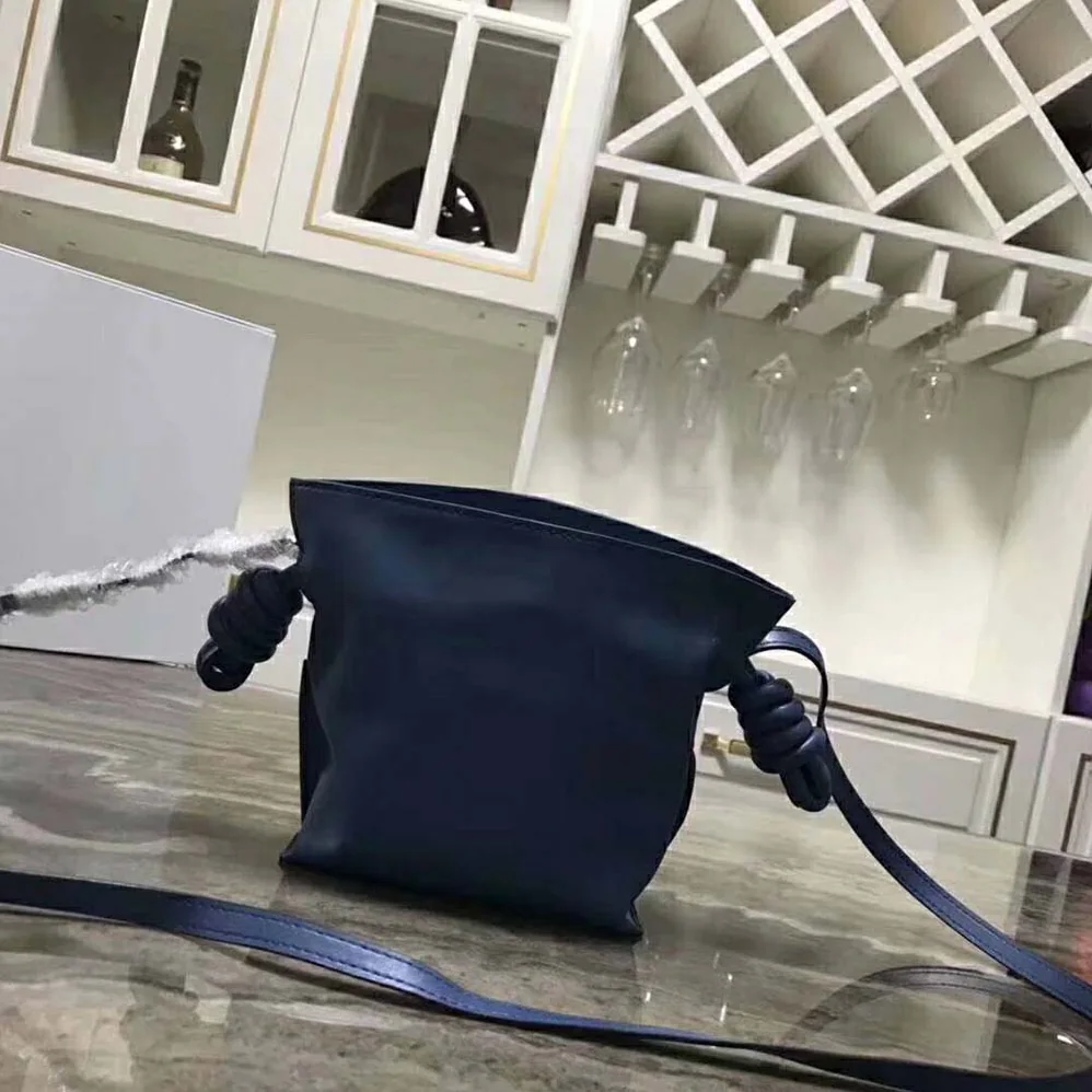 Loewe Flamenco Knot Mini Bag in Nappa Leather for Women in Navy Loewe Flamenco Knot Mini Bag in Nappa Leather for Women in Navy