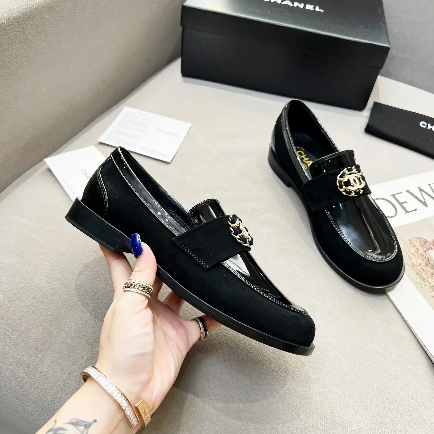 Chanel Loafers Black for Women