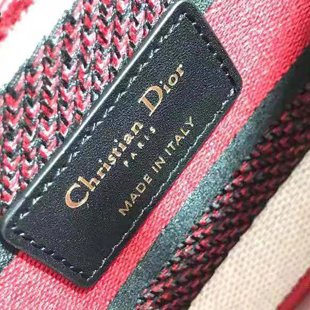 Dior Medium Lady D-Lite Dioramour Bag Red Dior Dots Embroidery Dior Medium Lady D-Lite Dioramour Bag Red Dior Dots Embroidery