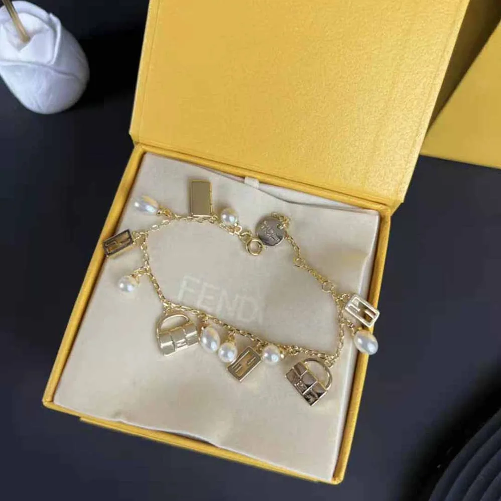 Fendi Baguette Bracelet Gold for Women in colored Fendi Baguette Bracelet Gold for Women in colored