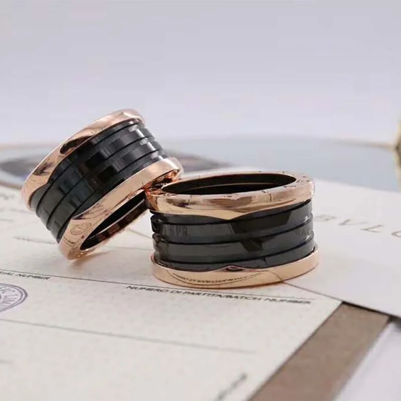 Bvlgari B.zero1 Four-Band Ring Two 18 KT Rose for Women