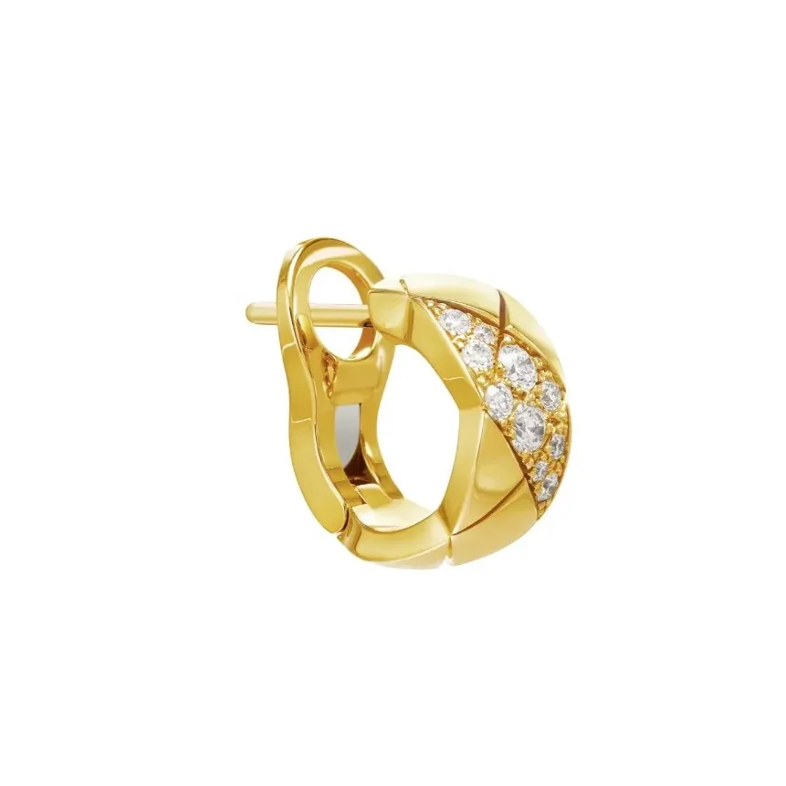 Chanel Coco Crush Earrings Gold Hardware