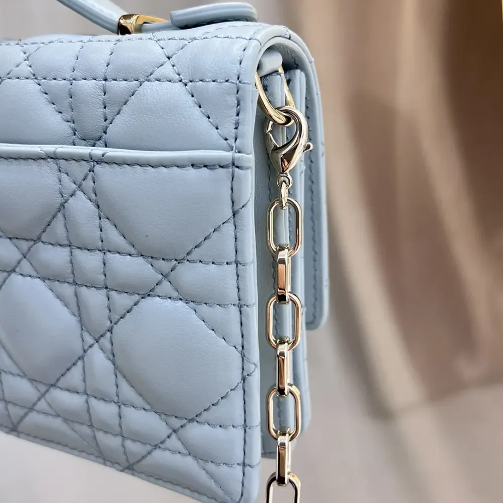 Dior My Dior Mini Bag Cloud Blue Cannage Lambskin for Women Dior My Dior Mini Bag Cloud Blue Cannage Lambskin for Women