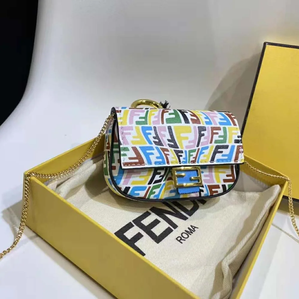 Fendi Nano Baguette Charm Multicolor Leather Charm for Women Fendi Nano Baguette Charm Multicolor Leather Charm for Women