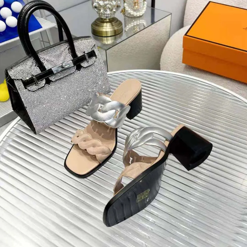 Hermes Gaby 60 Sandal in 6 cm High Heel for Women in Beige Hermes Gaby 60 Sandal in 6 cm High Heel for Women in Beige
