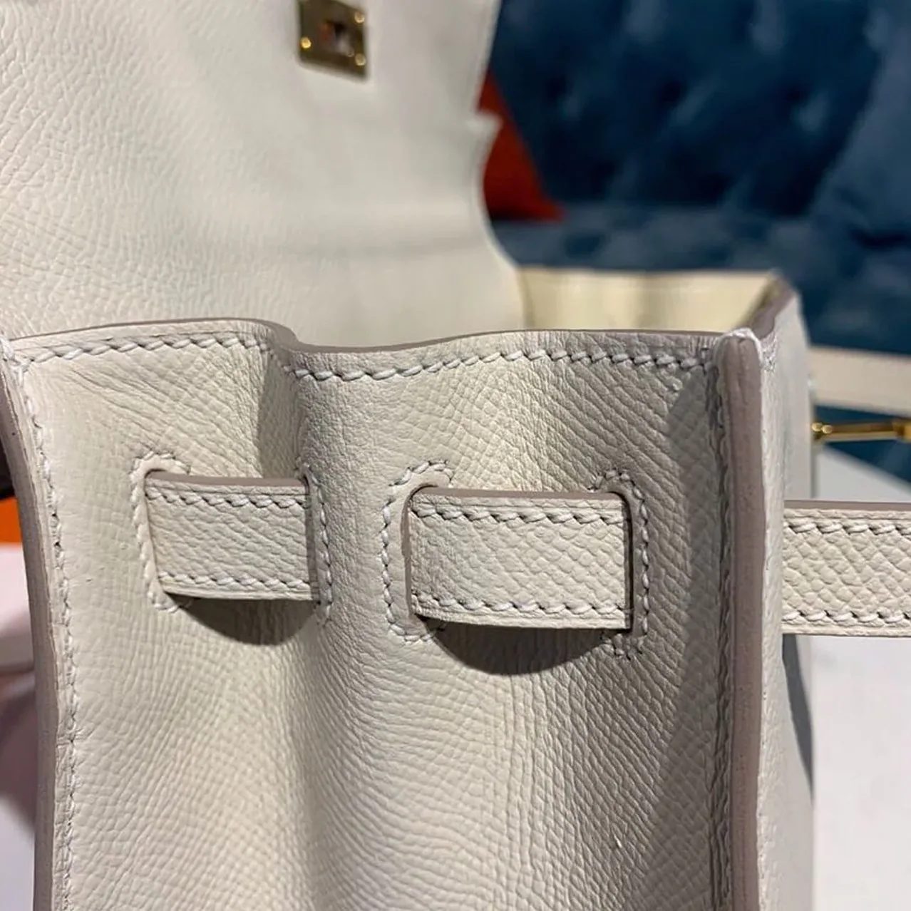 Hermes Kelly Craie Gold Toned Hardware /