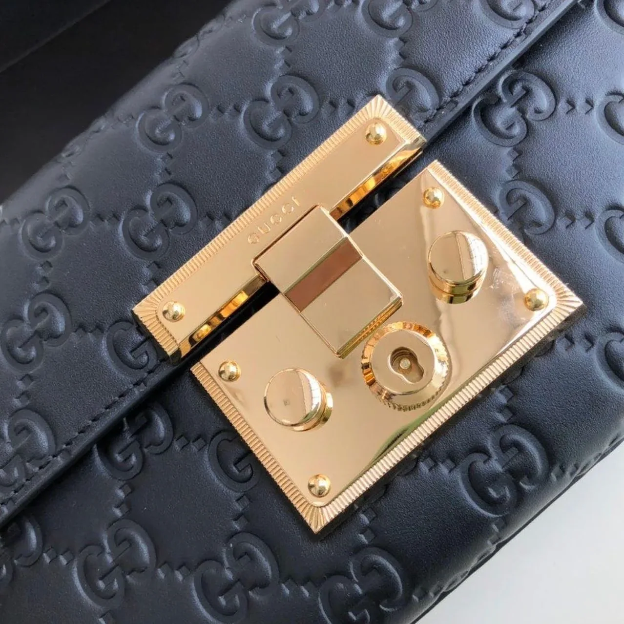 Gucci Padlock Small Gucci Shoulder Bag Black Gucci / GG