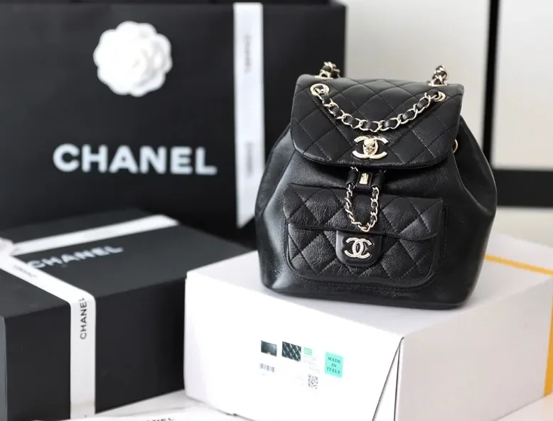 Chanel Backpack in Black Gold Hardware
