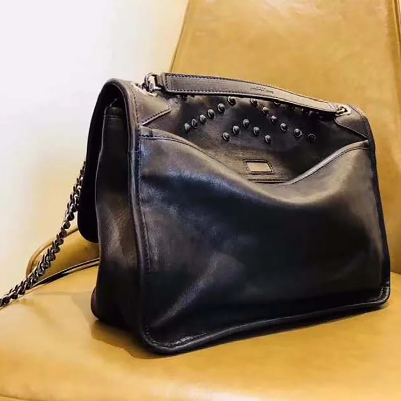 Saint Laurent YSL Niki Medium Vintage Leather All Over Studs for Women Saint Laurent YSL Niki Medium Vintage Leather All Over Studs for Women