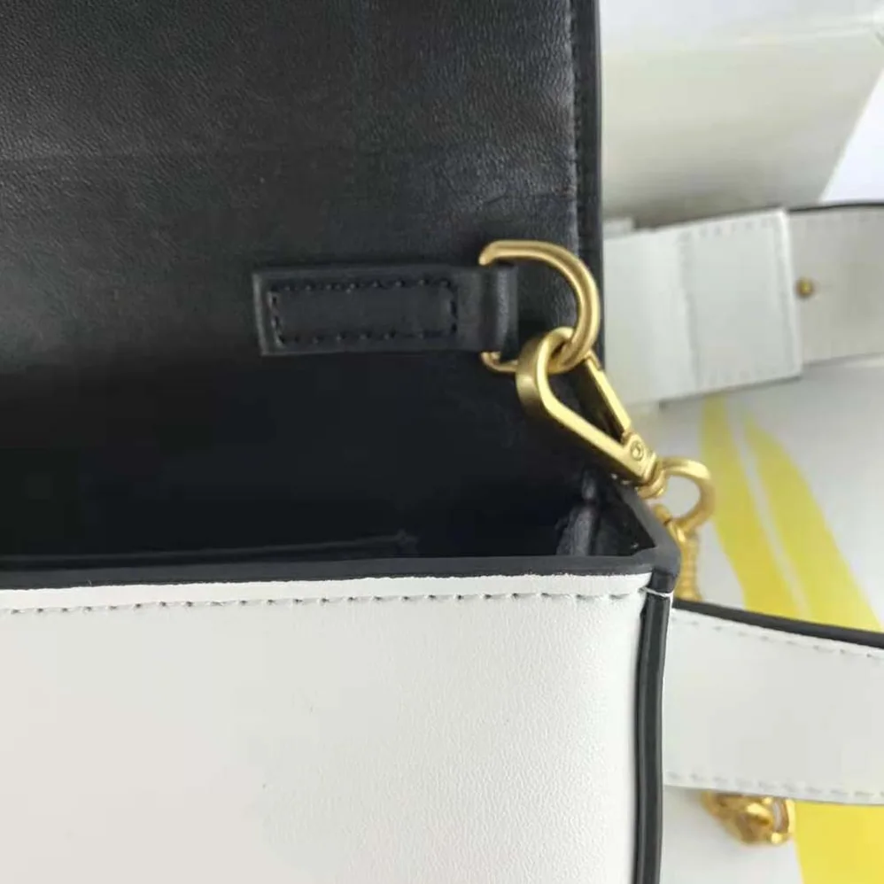 Versace Virtus Belt Bag in Calfskin Leather for Women in White