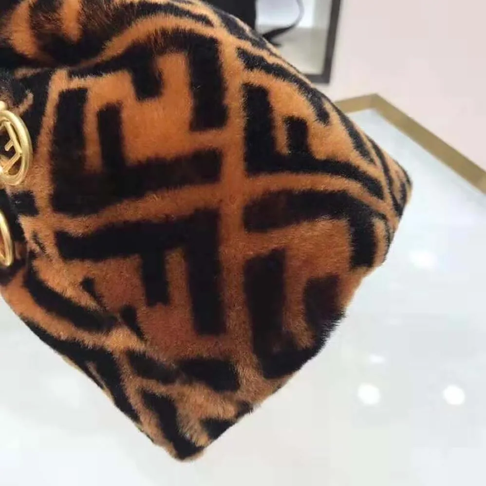 Fendi Mon Tresor Mini for Women in Bag in Brown Sheepskin Fendi Mon Tresor Mini for Women in Bag in Brown Sheepskin