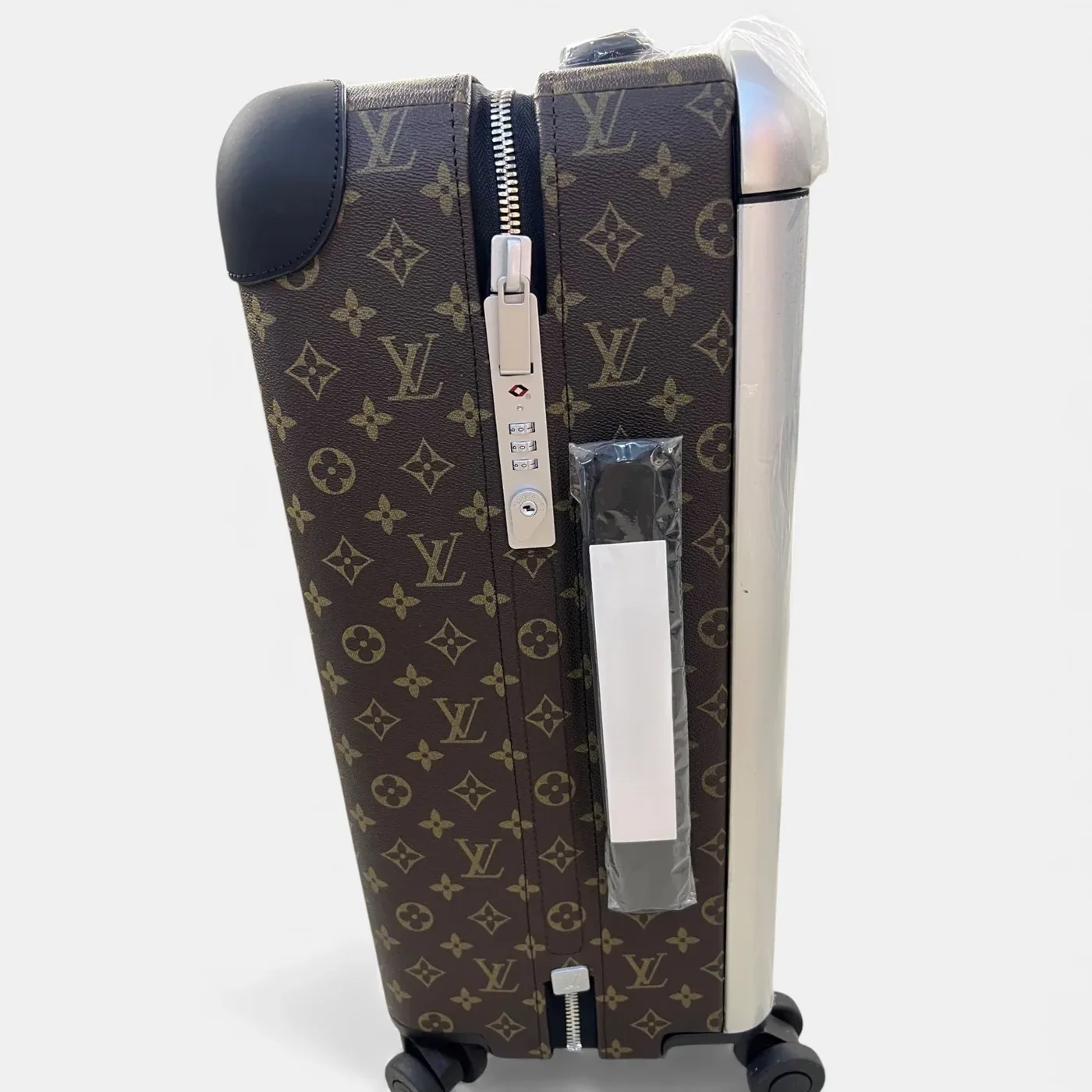 Louis Vuitton Horizon 55 Suitcase in Brown Silver Hardware
