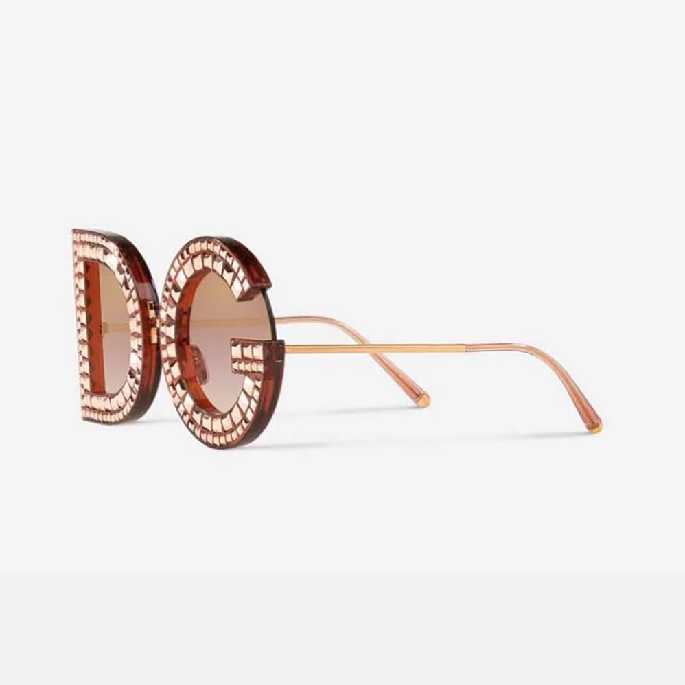 Dolce Gabbana D&G DG Glitter Sunglasses for Women in Pink Dolce Gabbana D&G DG Glitter Sunglasses for Women in Pink