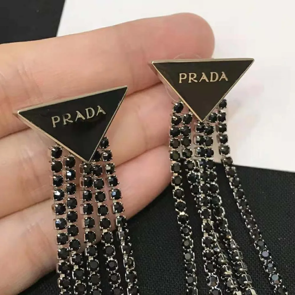 Prada Prada Symbole Drop Earrings for Women in Black
