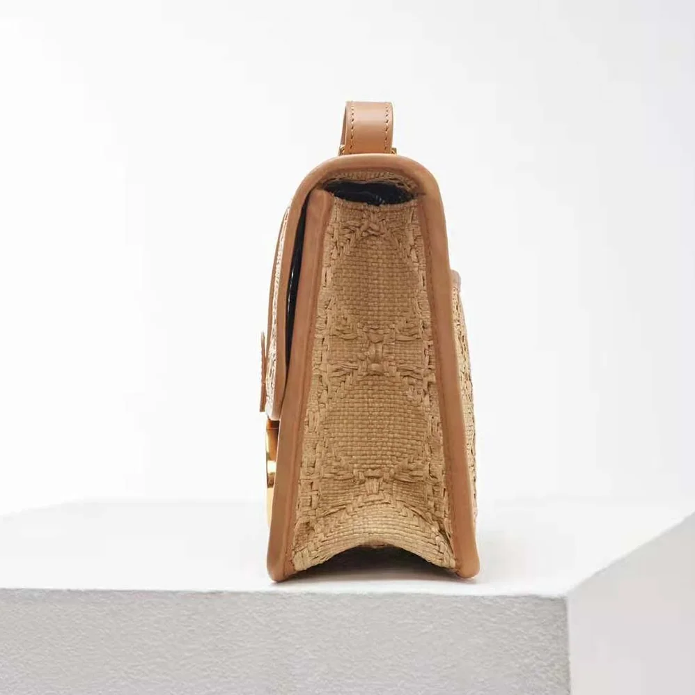Dior 30 Montaigne Bag Natural Cannage Raffia for Women
