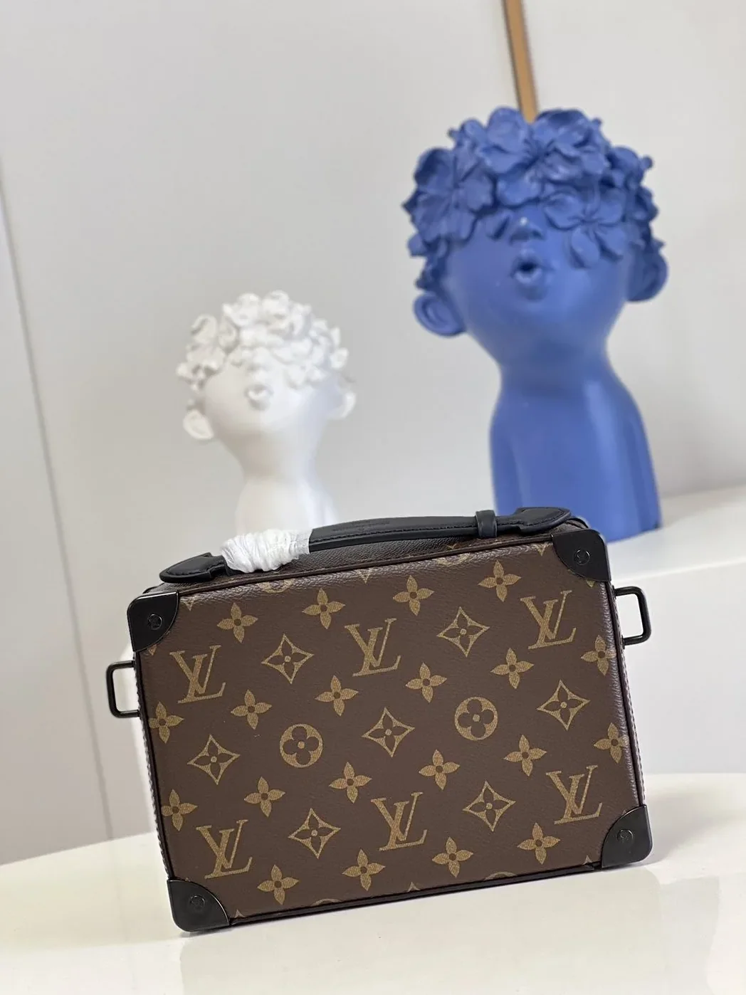 Louis Vuitton Handle Soft Trunk Monogram Macassar Canvas