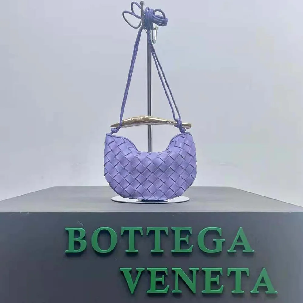 Bottega Veneta Mini Sardine in Supple Lambskin Leather for Women in Purple