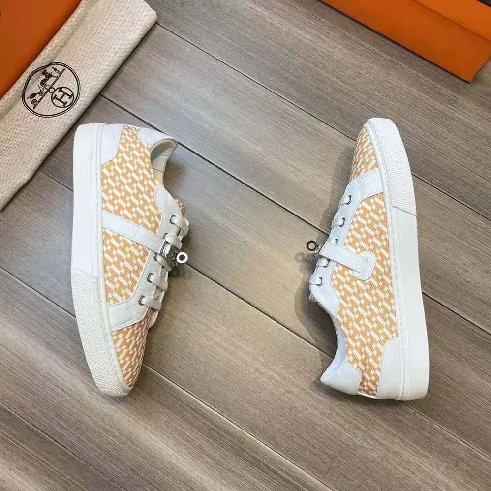 Hermes Free Sneaker in Calfskin for Women in White