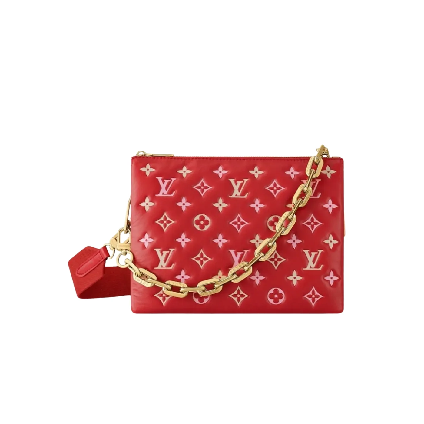 Louis Vuitton Coussin PM Shoulder Bag in Red Gold Hardware Louis Vuitton Coussin PM Shoulder Bag in Red Gold Hardware