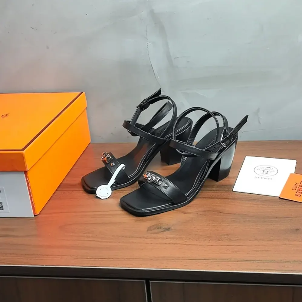 Hermes Ivresse 65 Sandal-Black H241152Z for Women Hermes Ivresse 65 Sandal-Black H241152Z for Women