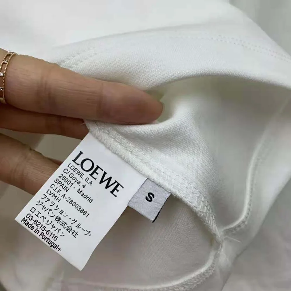 Loewe Cropped T-shirt in Cotton for Women in White