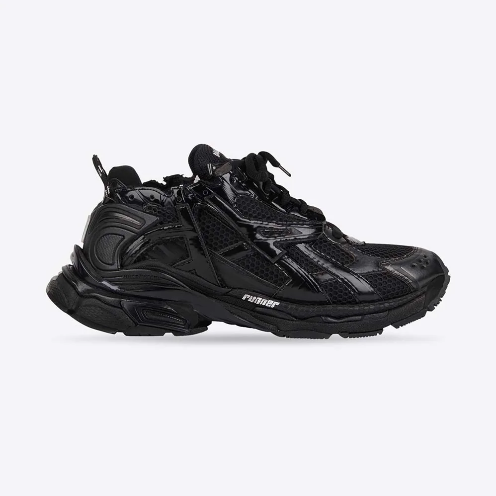 Balenciaga Runner Sneaker in Black Mesh and Nylon for Women Balenciaga Runner Sneaker in Black Mesh and Nylon for Women