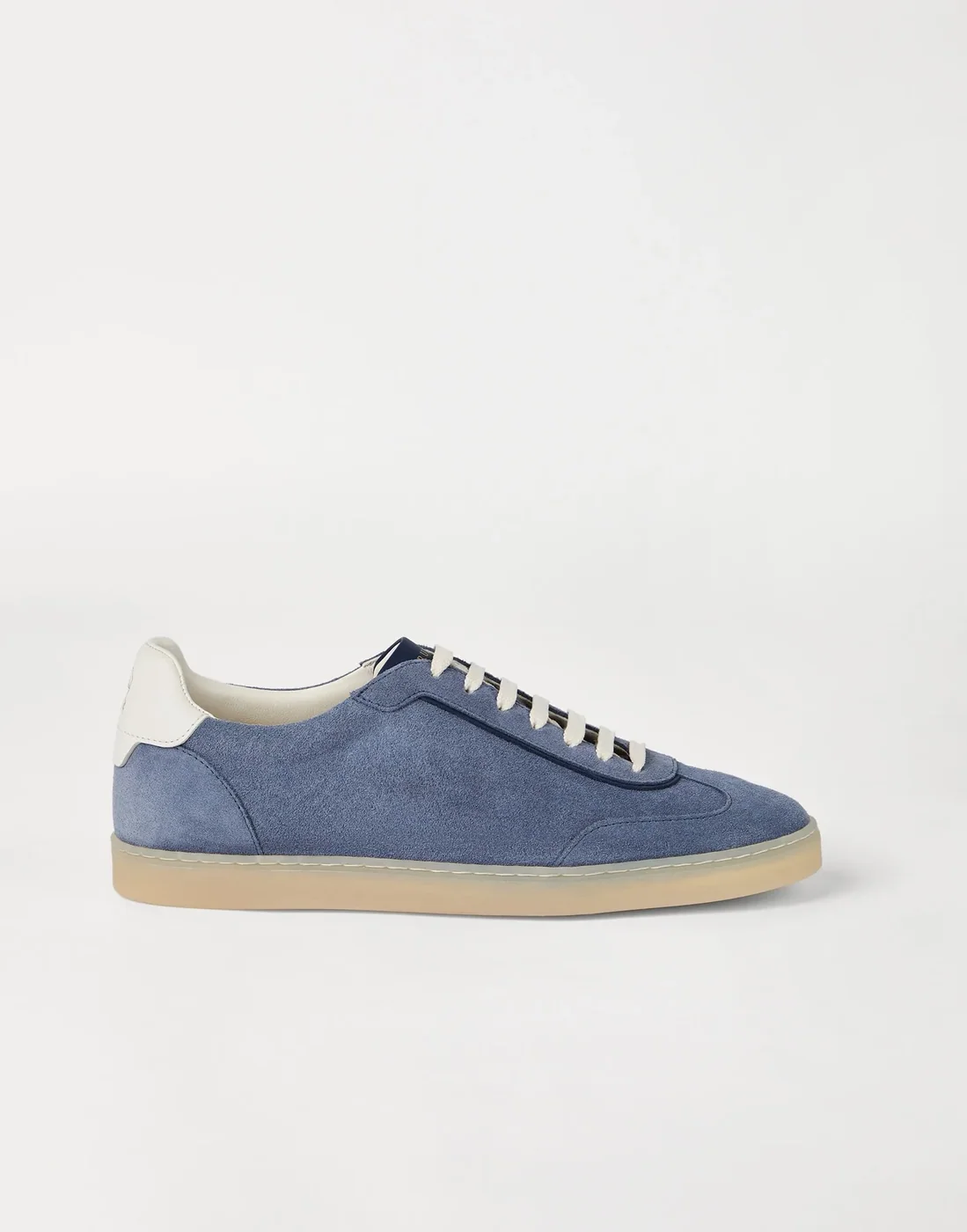 Brunello Cucinelli Washed Suede Azure Sneakers 252MZUSGGJ336 Brunello Cucinelli Washed Suede Azure Sneakers 252MZUSGGJ336