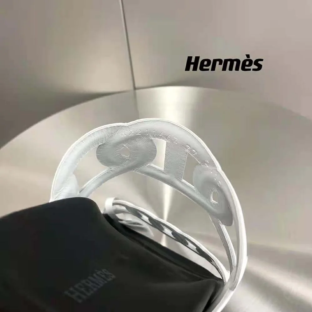 Hermes Extra Sandal in Nappa Leather for Women in White
