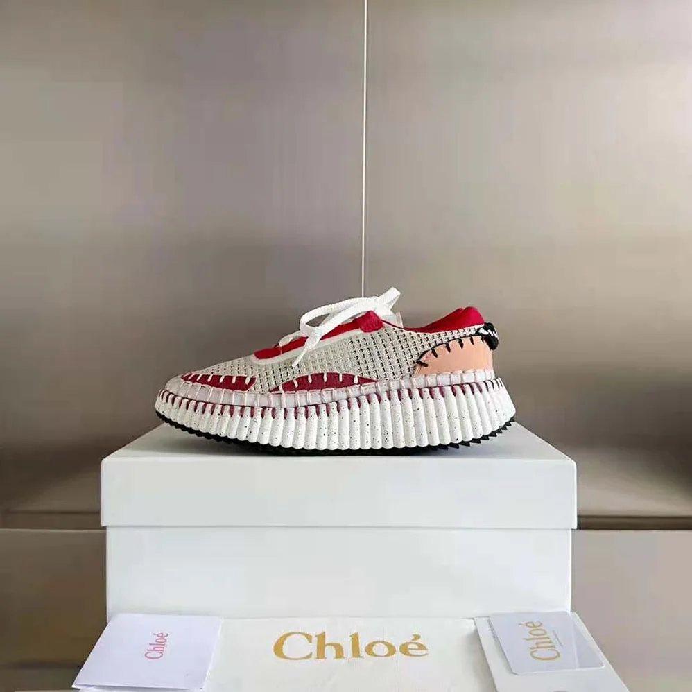 Chloe Nama Sneaker for Unisex in Red Chloe Nama Sneaker for Unisex in Red
