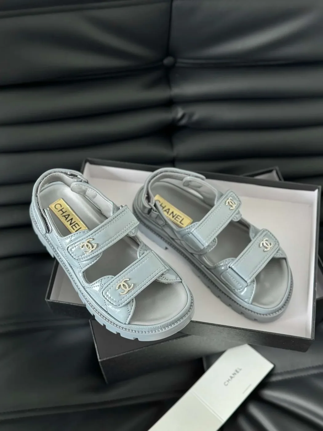 Chanel Sandals Light Blue Chanel Sandals Light Blue