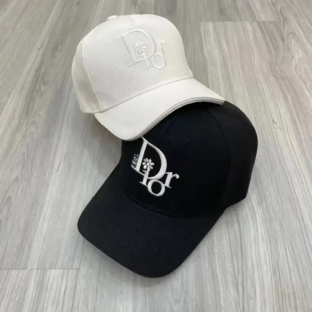 Dior by Erl Baseball Cap Black Cotton Canvas for Unisex Dior by Erl Baseball Cap Black Cotton Canvas for Unisex