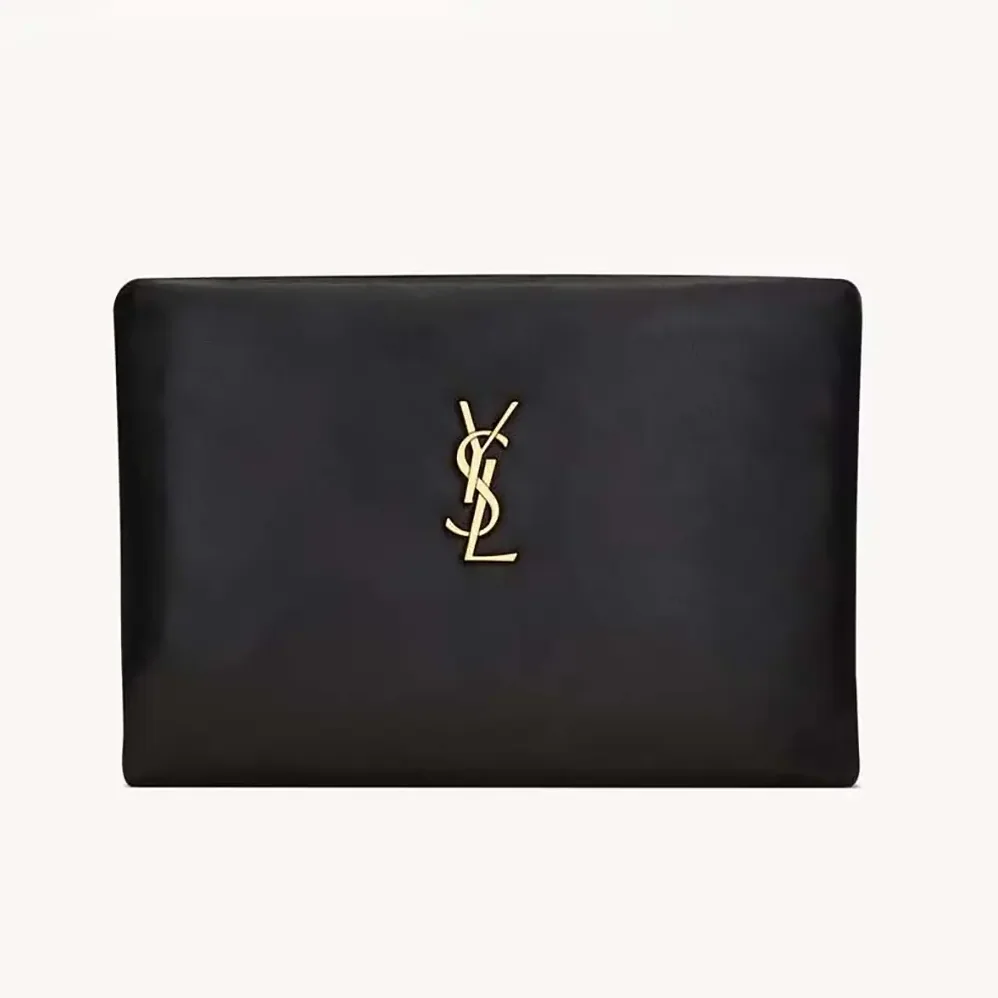 Saint Laurent YSL Calypso Small Pouch in Lambskin for Women