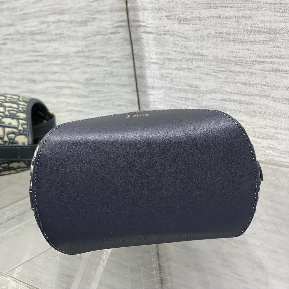 Dior Small Dior Médaillon Bucket Bag Blue Dior Oblique Jacquard for Women