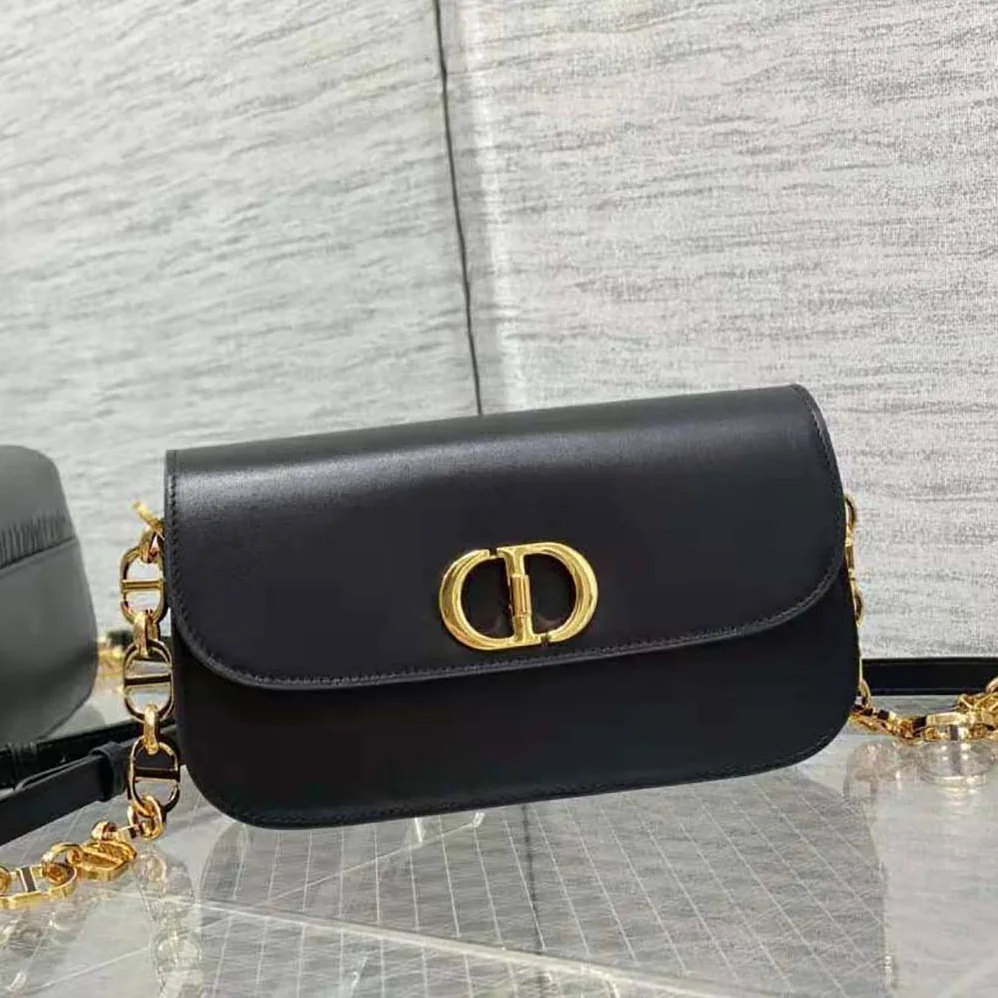 Dior Small 30 Montaigne Avenue Bag Black Box Calfskin for Women Dior Small 30 Montaigne Avenue Bag Black Box Calfskin for Women