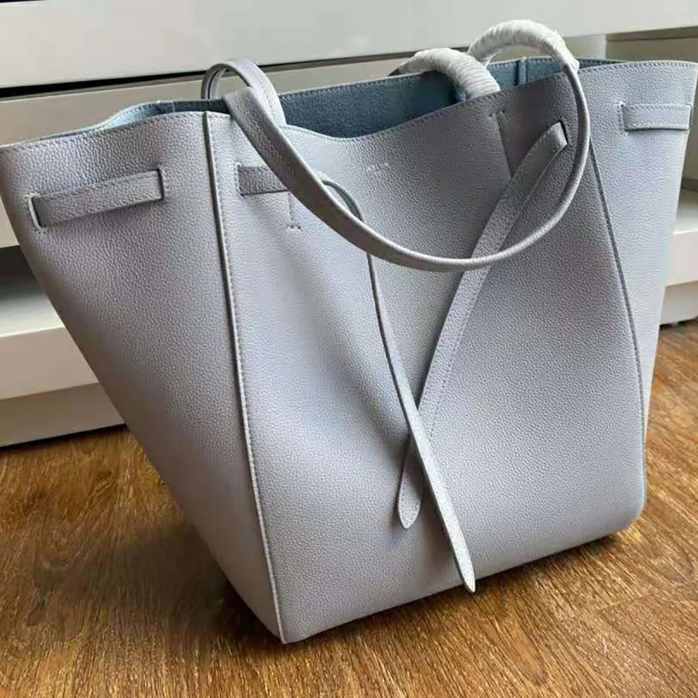 Celine Small Cabas Phantom in Soft Grained Calfskin for Women in Blue Celine Small Cabas Phantom in Soft Grained Calfskin for Women in Blue
