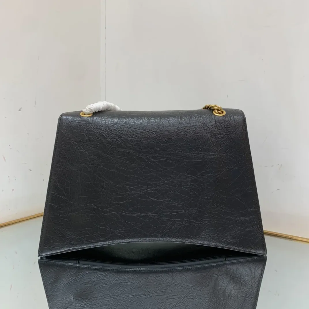 Balenciaga Crush Large Chain Bag In Black / Balenciaga Crush Large Chain Bag In Black /