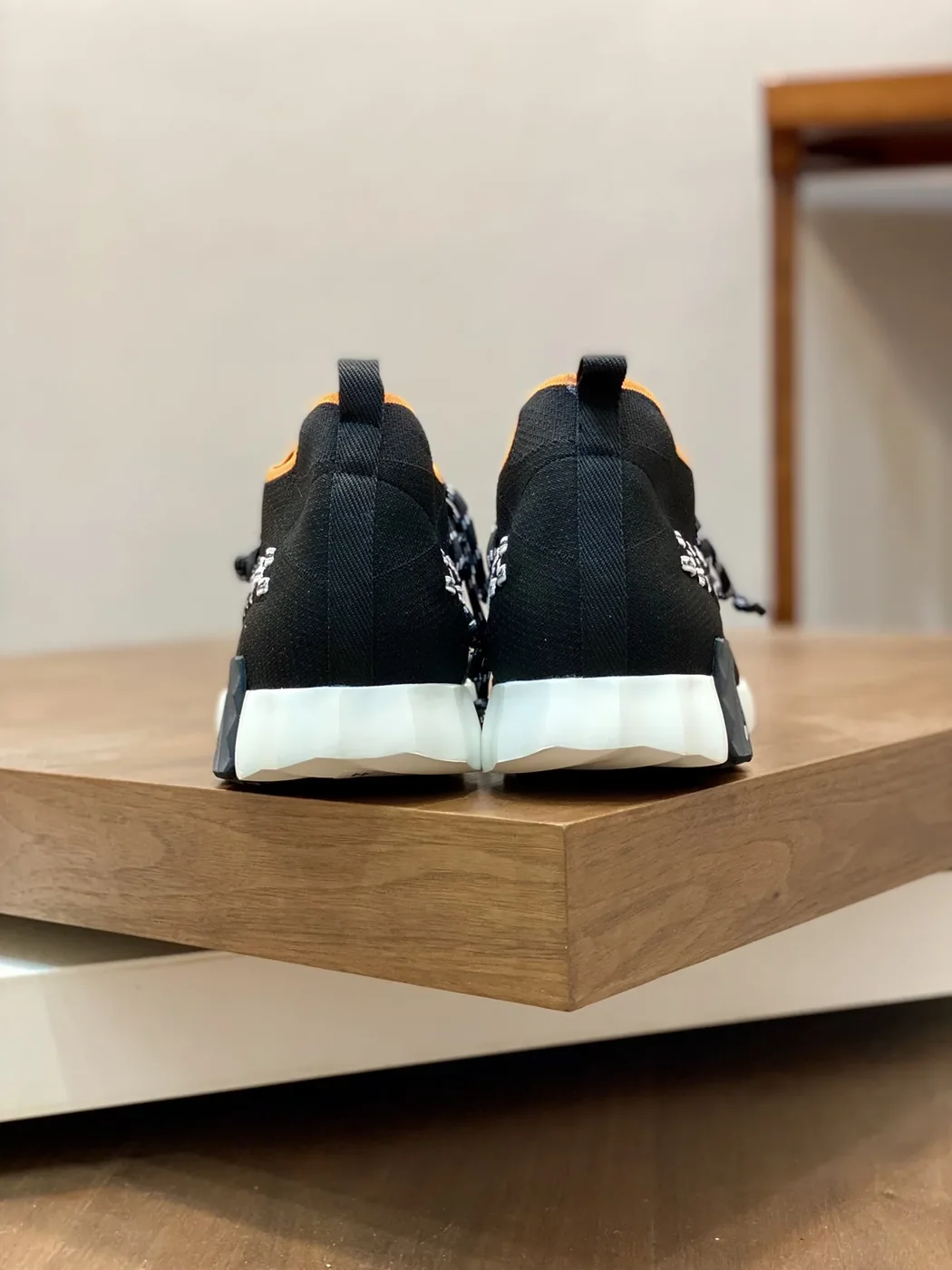 Hermes Sneakers Flex Black And Orange Hermes Sneakers Flex Black And Orange