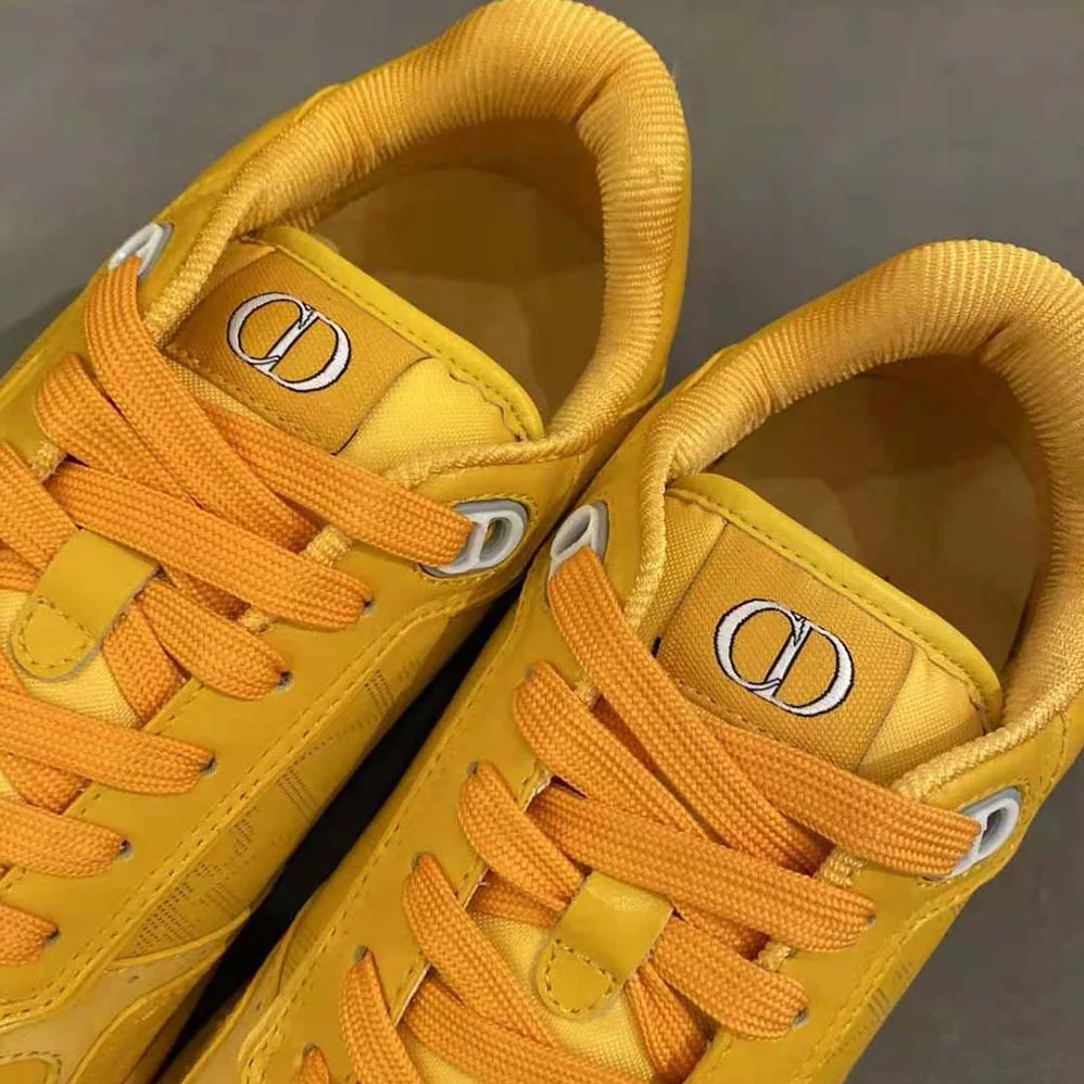 Dior World Tour B27 Low-Top Sneaker for Men in Yellow Dior World Tour B27 Low-Top Sneaker for Men in Yellow