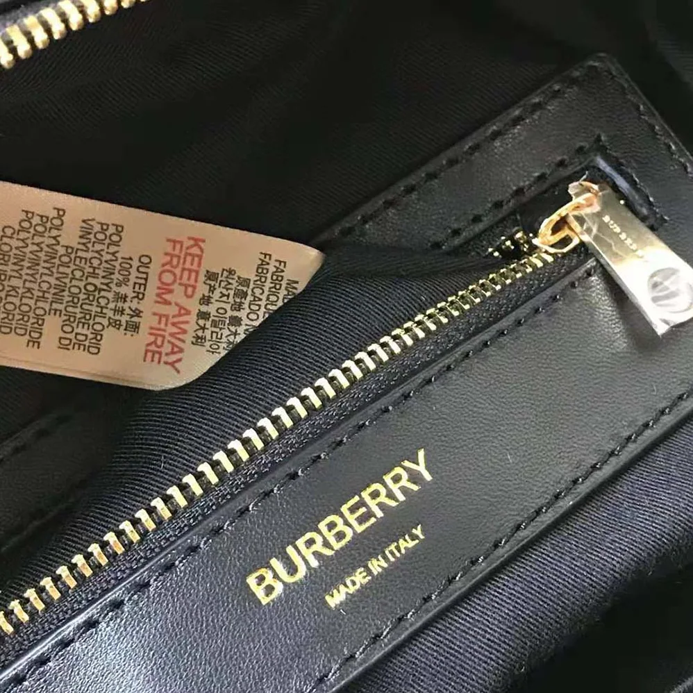 Burberry Quilted Check Lambskin Backpack for Women in Black
